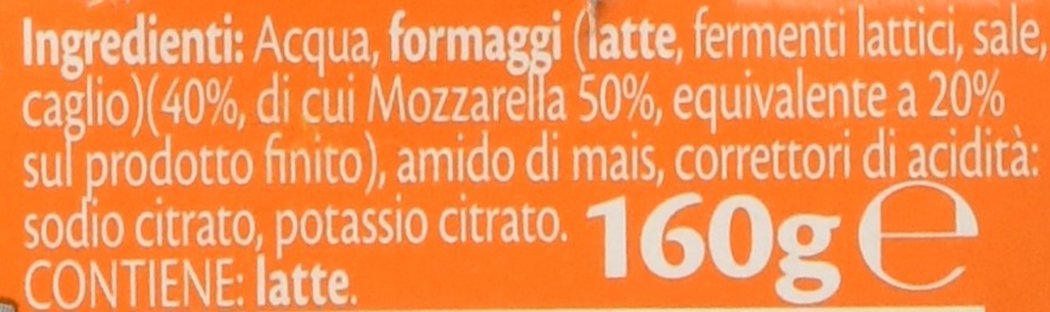 Plasmon Omogeneizzato Formaggino Fuso e Mozzarella 2x80g (12 Confezioni)