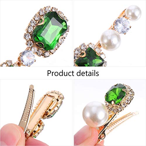 Lurrose Rhinestone Hair Clip Stylish Women Hair Barrette Lightweight Decorative Accessories for Parties Special Occasions Elegant Pins - Image 4