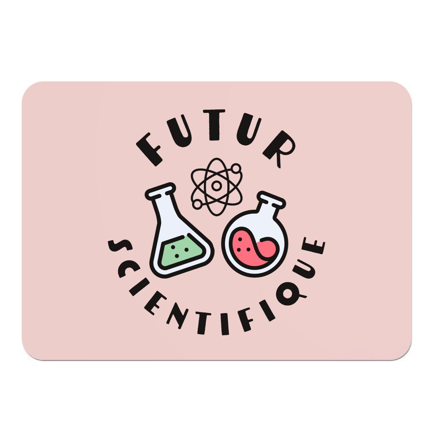 Sets de table souples rose thème science pour repas enfant et activités créatives