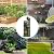 Bumilgar 53" H Outdoor Garden Water Fountain for Garden, Patio, Backyard, Deck, Porch and Home Art Decor, 4 Tiers Cascading Large Outdoor Fountain with Lights,Gold