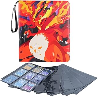 Toploader Binder - Holds 270+ Top Loaders, 9 Pocket Card Album for 3" x 4" Rigid Card Holders for Pokemon Trading Cards & YuGioh Cards