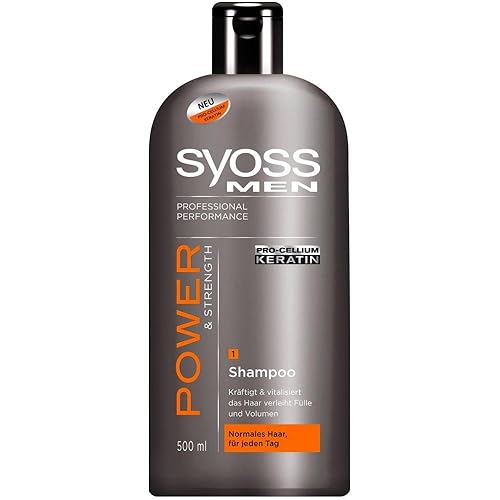 Syoss Champú Power para hombre 16.9 fl oz, paquete de 2