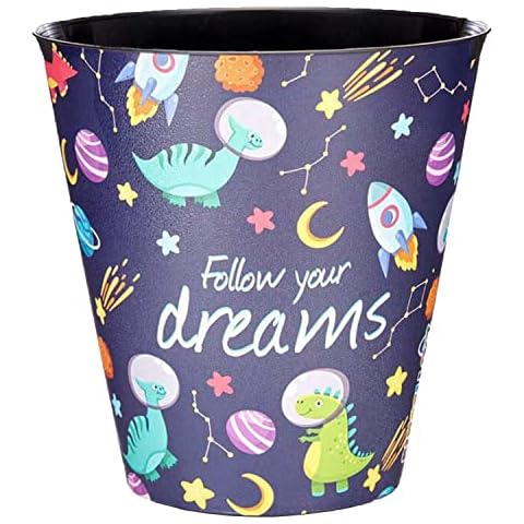 TIENDA EURASIA - Papelera de Plástico Juvenil con Capacidad 10L (Dinosaurios) Cover
