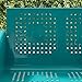Crosley Furniture Bates Retro Metal Outdoor Loveseat Glider, 2-Person Rocking Patio Bench for Porch, Deck, Turquoise Gloss