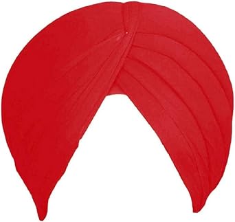Sikh Cotton Turban for Men |Dark Red Color | 8 Meter Double Punjabi Pagri