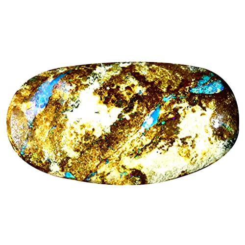 Opale Boulder naturelle multicolore 7.96 ct pour remplacer une pierre de centre usée ou sans éclat