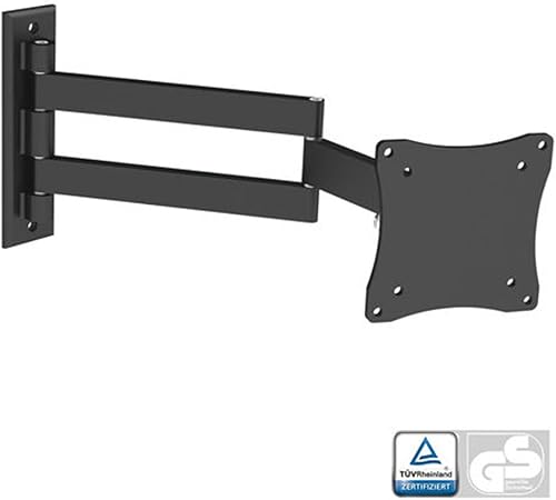 Negro full-motion/Wall Mount Bracket giratoria para ViewSonic VG Series vg2228wm-led 22" pulgadas LED Widescreen Monitor de inclinación –