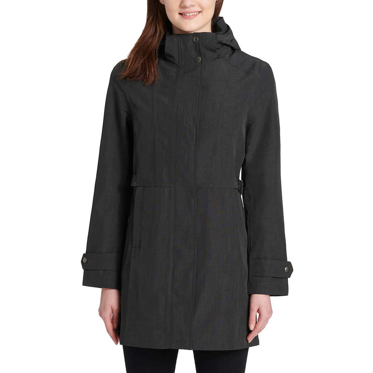 Kirkland Signature Ladies Trench Coat Small Charcoal