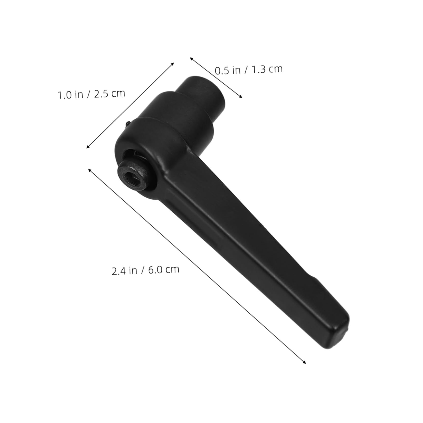 FUNOMOCYA Alloy Clamping Lever Handles 7-Sided Locking Screw Handle Threaded Knobs x 50mm