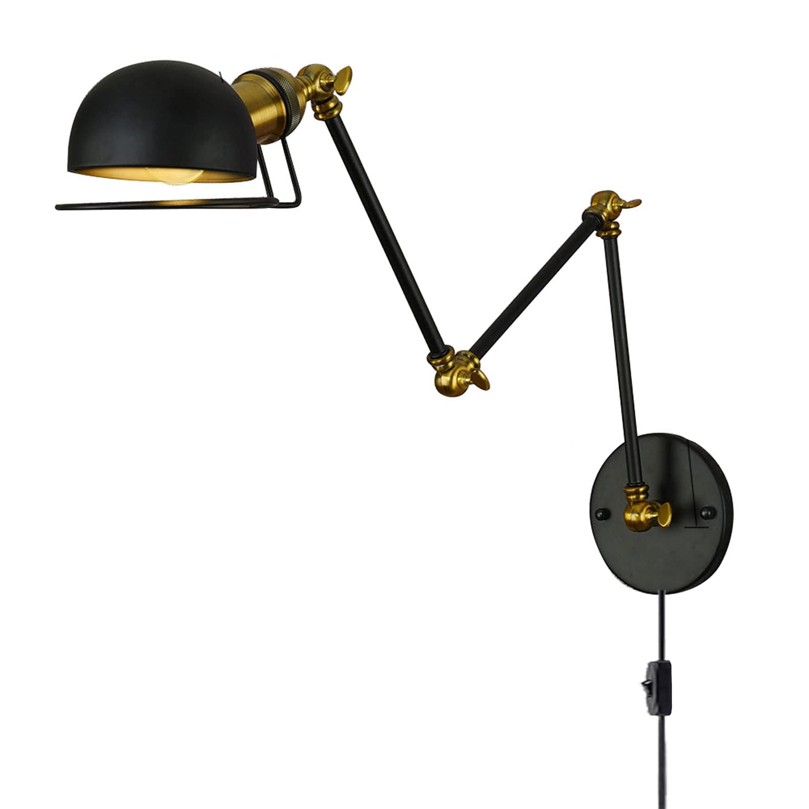 Lámpara de pared extensible articulada de luz LED cálida decorativa 7