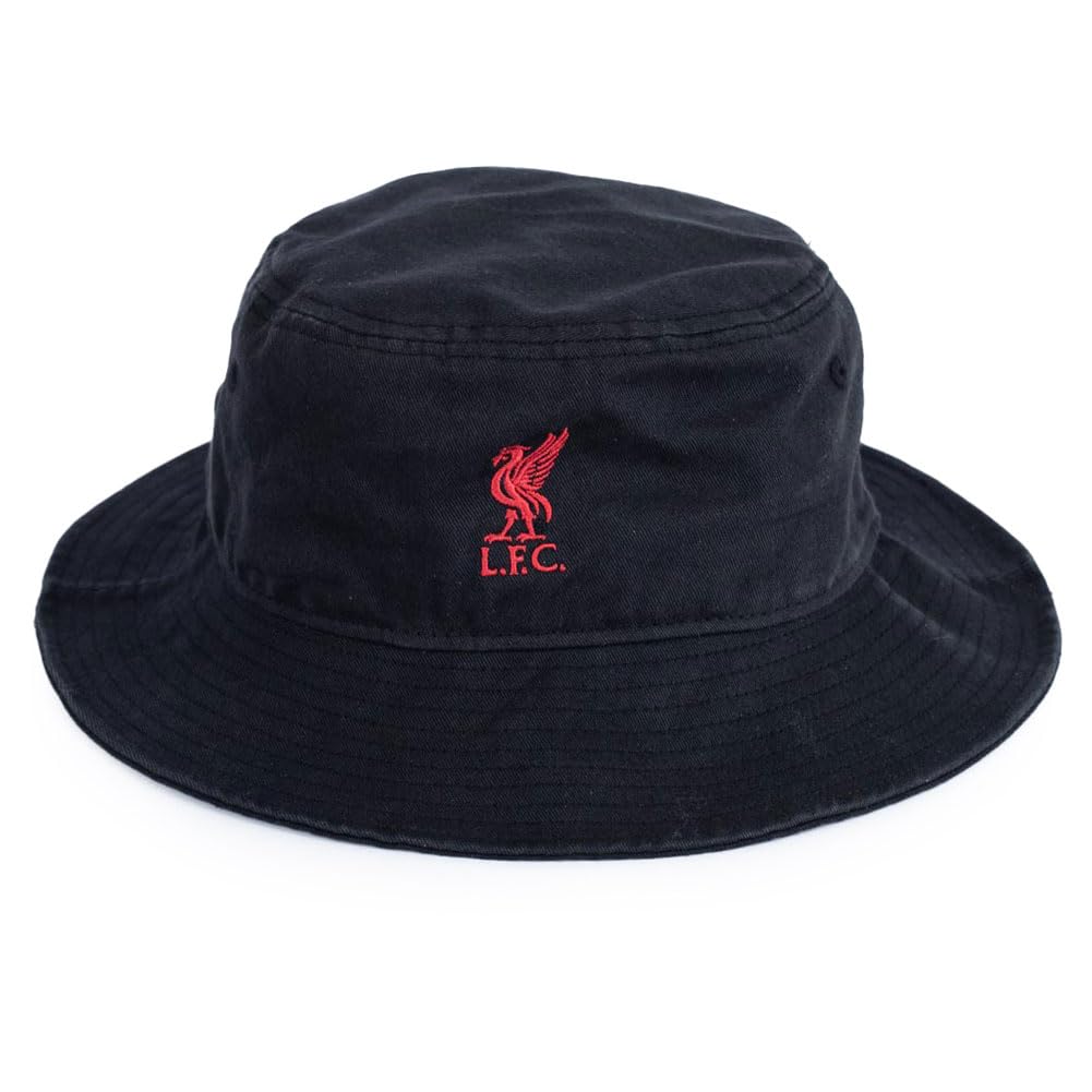 Liverpool FC Black Bucket Hat Official Merchandise