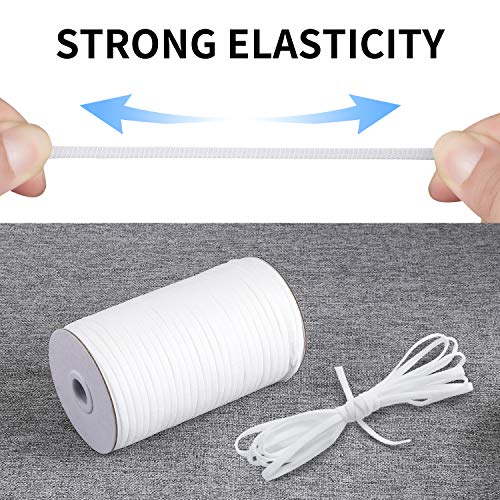 image for E-accexpert 160 Yard 1/4 inch Wide Elastic Cord Band Knitted High Sewi