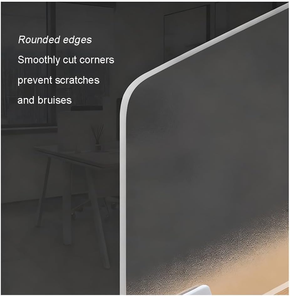 Acrylic Privacy Screen - Freestanding Portable Desk Divider for Home, Office, School, and Mall - Visual Distractions Privacy Panel