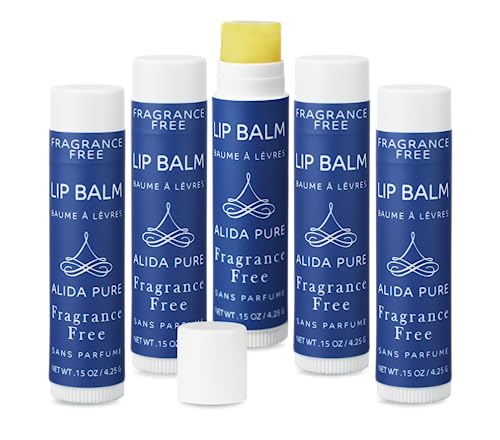 Alida Pure Fragrance Free Lip Balm 5-Pack