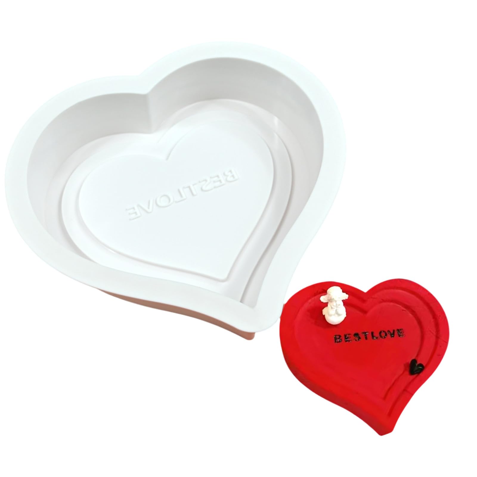 Kalttoy Multicolor Heart Silicone Molds Fondants Chocolate Molds Mousse Cake Decorating Tool Soap Easily Clean Mousse Cake Kitchen Bakings Supplies