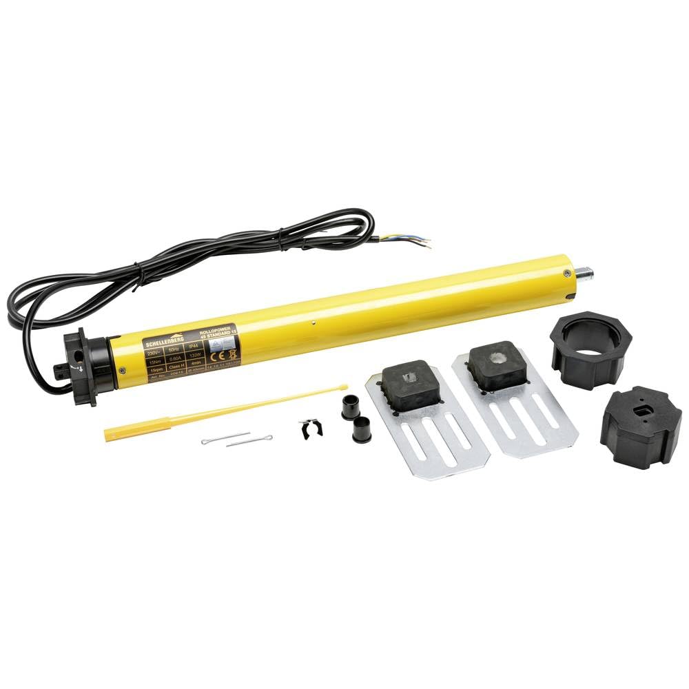 Schellenberg 20616 Maxi Standard 15 Moteur tubulaire de volet roulant pour tube octogonal de 60 mm, pour une surface max. de 6,2 m², 25 Kg / 15 Nm