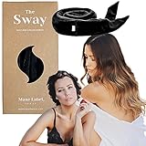 Envoltura de cinta rizadora de cabello: las cintas rizadoras originales Sway sin calor | Terciopelo de lujo | Mane Label Hair Co. (negro)