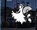 Décor à la maison stickers muraux femme dansant à côté du panneau de fan autocollant swing flamenco danse espagnole 57X57 CM