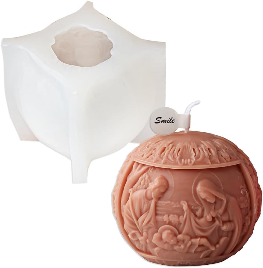 Tone Fun Water Droplet Frame Angel Shape Candle Silicone Molds for Making Candle, Resin, Aromatherapy Candles, Handmade Wax Soap, Home Decor, Craft