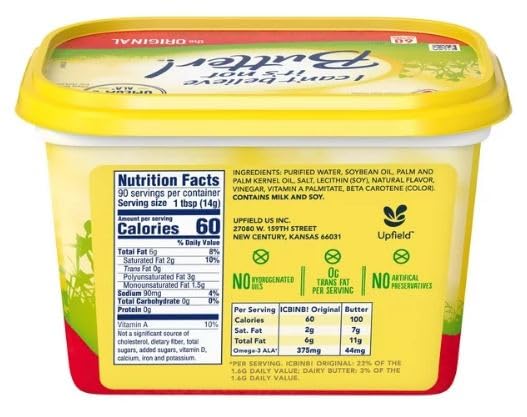 Generic I Can't Believe It's Not Butter Spread, 45 oz - Pack of 2