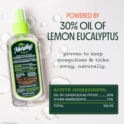Murphy's Outdoors Mosquito & Tick Bug Repellent Spray, Oil of Lemon Eucalyptus for Skin and Outdoor Gear, 118mL Pump, 2-Pack image 7