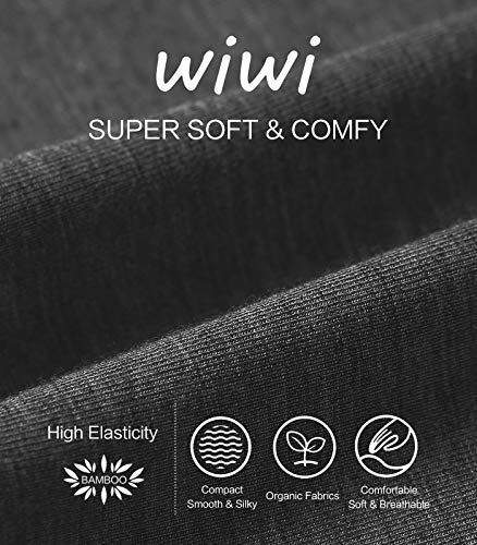 Wiwi Bamboo Capri Pants For Women Capris Wide Leg Pajama Bottoms With Pockets Knit Lounge Sleep Pj Drawstring S-Xxl, Charcoal Heather, X-Large #TOP4