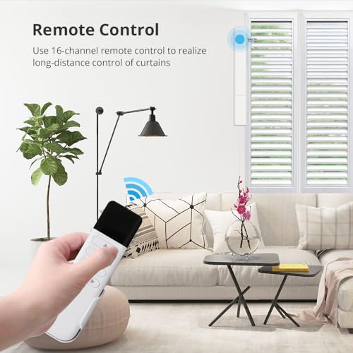 Blindsmart Motorized Plantation Shutters Opener, Automatic Plantation Shutters Opener for Windows Inside - App/Voice Control (Zigbee Version, Motor with Solar Panel) by Blindsmart - Used condition - Image 4