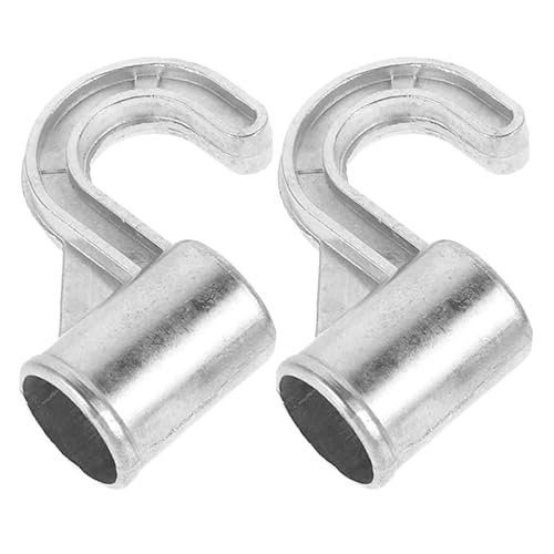 ULTECHNOVO Lot De 2 Crochets De Penderie En Alliage D'Aluminium Épais Pour Tringle De Placard Support Stable Et Facile À Installer Pour Vêtements Chapeaux Et Sacs Organisation Optimale