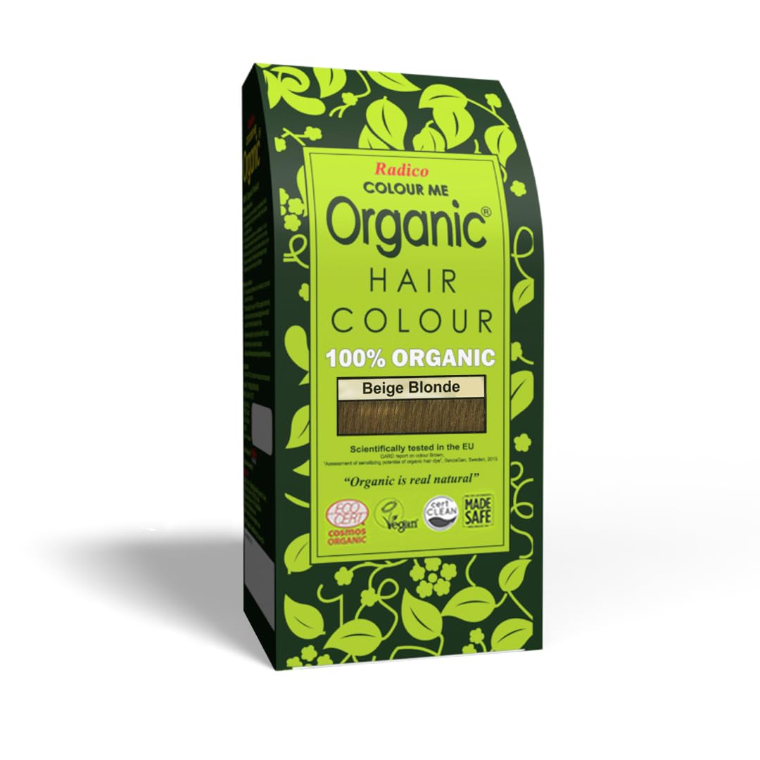 Radico Colour Me Organic Beige Blonde Hair Colour; 100% Organic made with natural herbs, Skin Allergy Safe, No Ammonia, No Parabens & No Chemicals, Globally Certified and Tested Natural Hair Colour, (100g)-picture-34