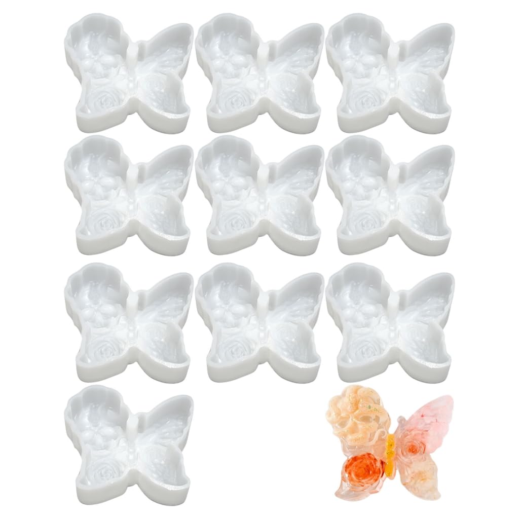 10 moldes delicados de fundición a mano para velas, moldes de silicona para manualidades, moldes delicados 3D, moldes para decoración de velas