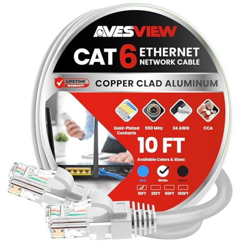 Câble Ethernet CAT6 anti-latence de 3m pour stabiliser la connexion de votre PC portable