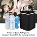 Teamoy Breastmilk Cooler Bag, Baby Bottles Bag for up to 4 Large 9 Ounce Bottles, Perfect for Working Mom Mother, (Bag ONLY), Black