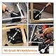 2 Stück Winkelspanner 90 Grad Aluminiumlegierung Eckspanner mit verstellbarer Schwenkbacke Schwarze Rechtwinklige Winkelspanner Einhand Eckspanner für Holzbearbeiten, Fotorahmen, Engineering