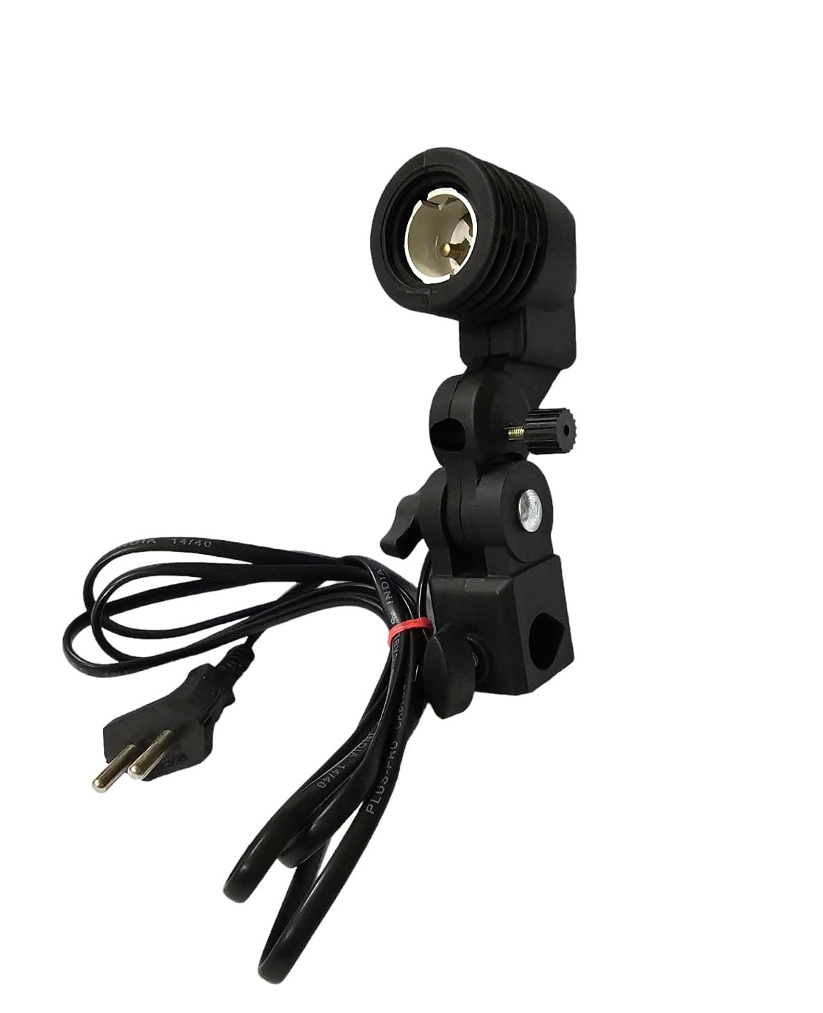 Shopee Photography Photo Light Lamp Bulb Single Holder B22 Socket Bracket Studio EU Plug,Black (Pack of 1) - Plastic, CFL