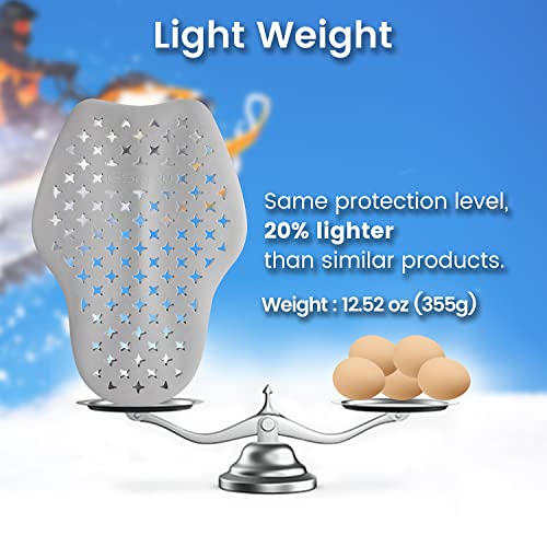 Victridge Motorcycle Back Protector Low Temperature Resistance -22℉(-30℃) Ce Armor Insert Pads (Back) #TOP4