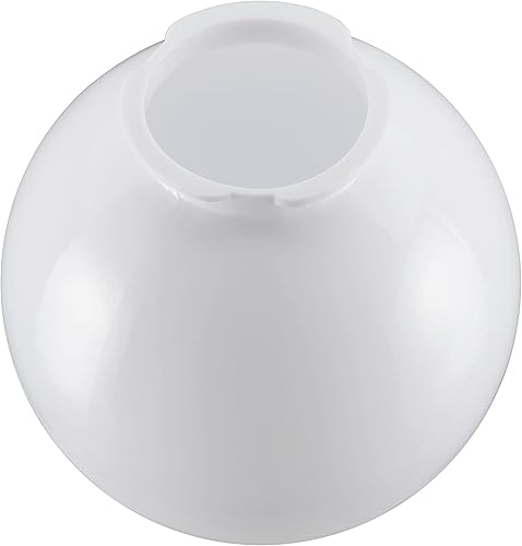 Vista 13 de Aspen Creative 28002-31, 7-3/4 pulgadas, lámpara de repuesto acrílica blanca con apertura sin cuello de 3-3/4 pulgadas