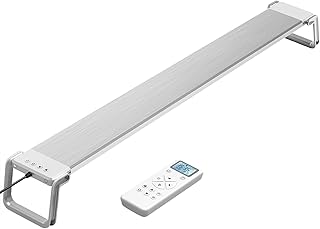 HEXEH Underwater Light 60-90cm Multicolor LED Full Spectrum Aquarium Lighting with Timer Dimmable Fish Tank Light with 2.4G Remote Control Programmable LED Aquarium Light Pond Lights (Color : 75CM)