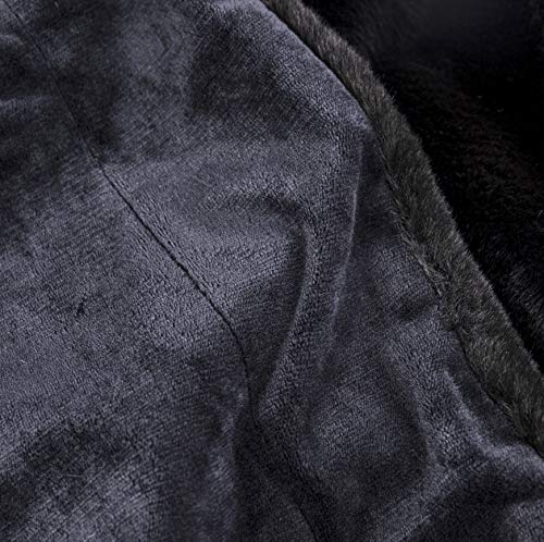 Sofila Faux Fur Throw Blanket Mink Plush Fleece, Super Soft Warm Cozy Fuzzy For Sofa Couch Bed Home Decorative Luxury Elegant, Black Panther, 50 X 60 Inches #TOP4