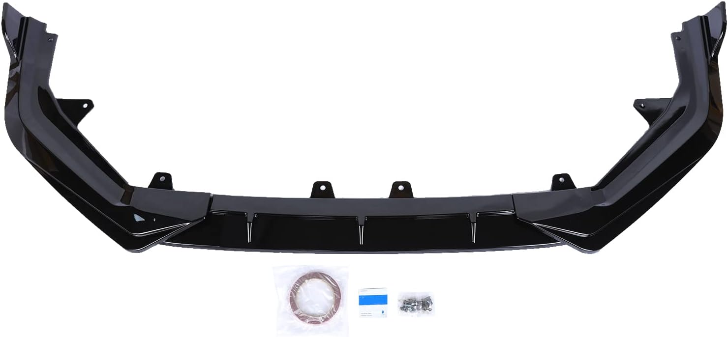 PENSUN Front Lip Compatible with 11th Honda Civic 2022 2023 ABS Front Spoiler Trim Protection Splitter Spoiler Exterior Accessories Black US Stock