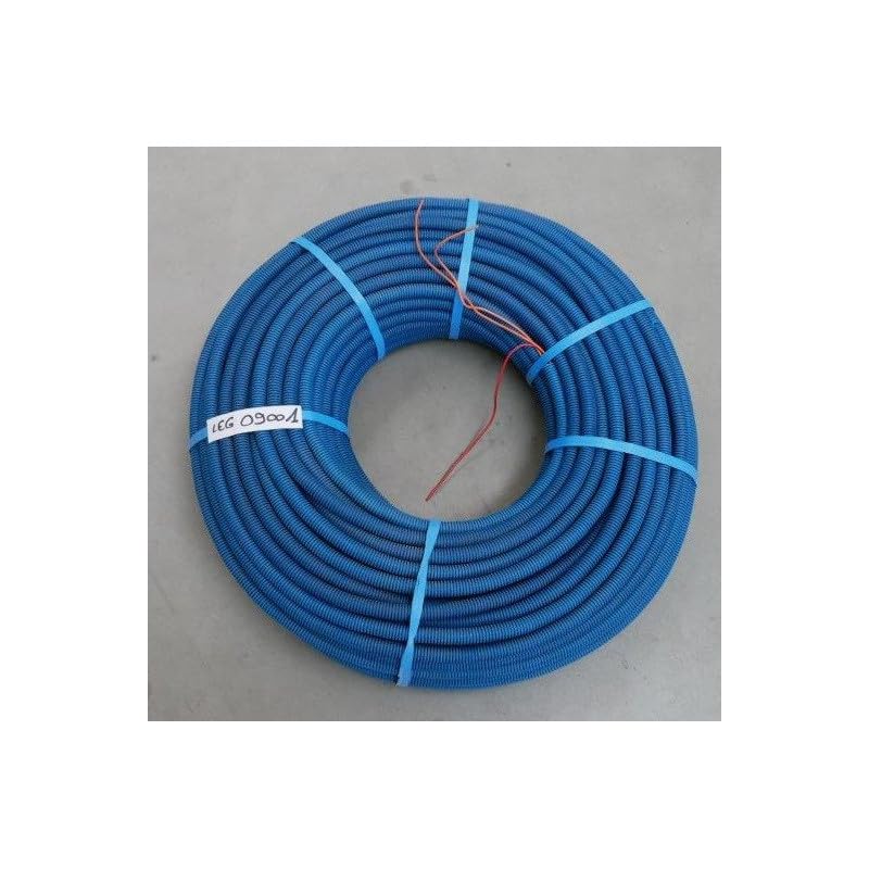 Arnould - Gaine ICTA préfilée bleue Ø 16mm (bobine de 100m) 2x1.5mm² fil rouge-orange Chronofil LEGRAND