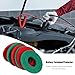 BESULEN 10PCS Car Battery Post Terminal Shims, Auto Lead Terminal Shim Caps with 12 Piece Washers for Top Post Battery Post Ends Repair, Universal for Vehicles, SUV, Truck, RV, Boat