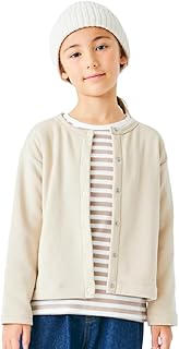 [ever closet] カーディガン キッズ 子供 女の子 秋冬 トップス 無地 裏起毛 かわいい お洒落 秋服 冬服 通園 通学 子供服 キッズ服 エバークローゼット