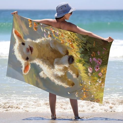 Serviettes de plage extra larges au tissage absorbant haut de gamme - 6