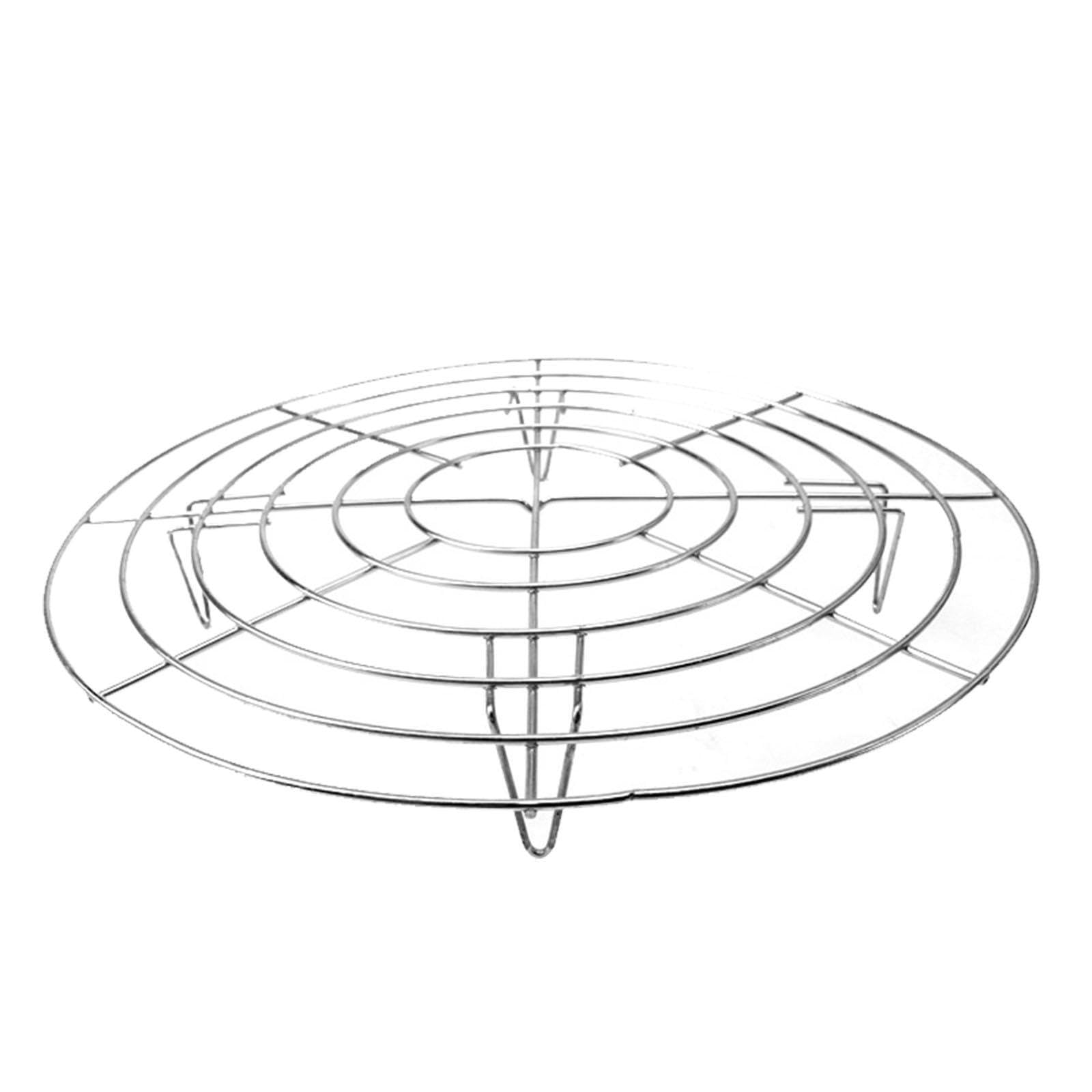 Pixzcsa Sturdy Round Kitchen Cooling Rack Designed To Cool Pizzas Cakes Bread Effortlessly With Stylish Look Cooling Rack Is Not Just For Baking Cakes Round