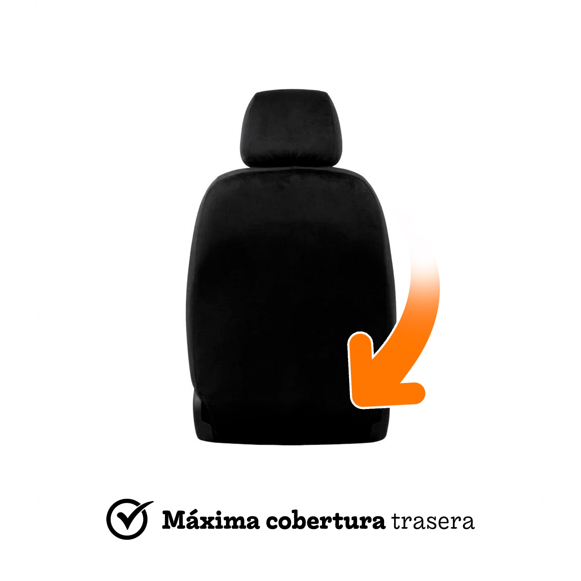 Funda Asiento Coche Delantero (Pack 2 Unidades) con Reposacabezas Coche, Protector Asiento Coche Delantero, Fundas Asientos Coche Universales, Cubre Asientos Coche, Compatibles con Airbags Laterales