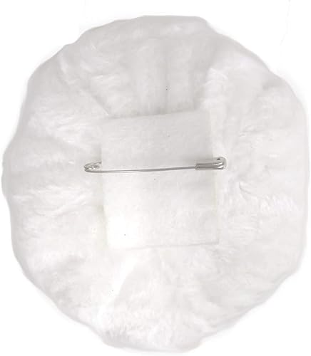 Miniatura 2 de Diadema de orejas de conejo blanco y rosa con cola esponjosa blanca