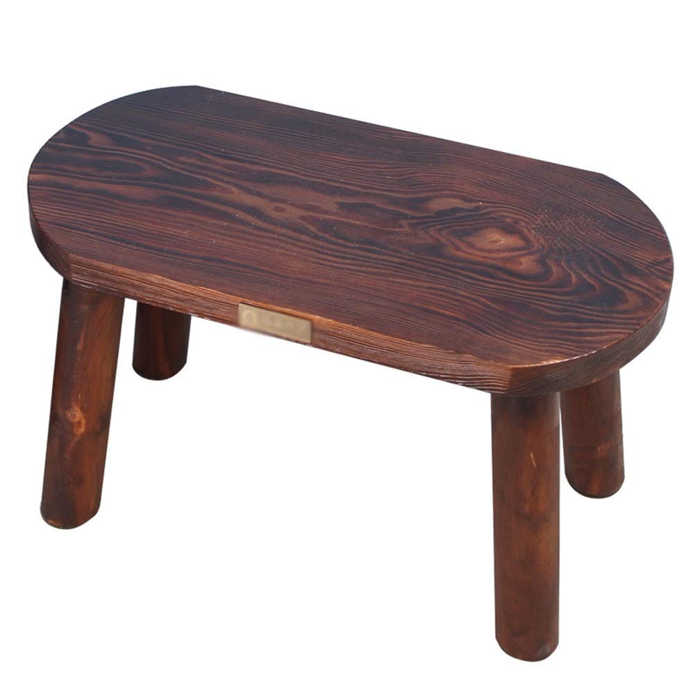 Reposapiés de madera maciza banco pequeño elegante para salón