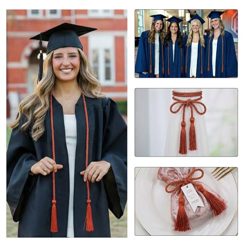Image of GraduationMall Graduation Honor Cord 68 inch Dark Orange
