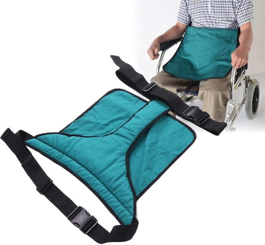 ZBJH Wheelchair Restraint Safety Guards Harness Chair Adjustable Strap