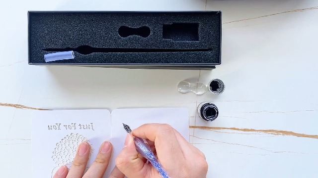 Amazon.com : AOKUY Glass Dip Pen Set,Calligraphy Pen,Crystal